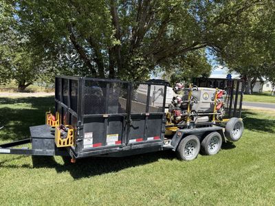 Lawn Care side dump trailer