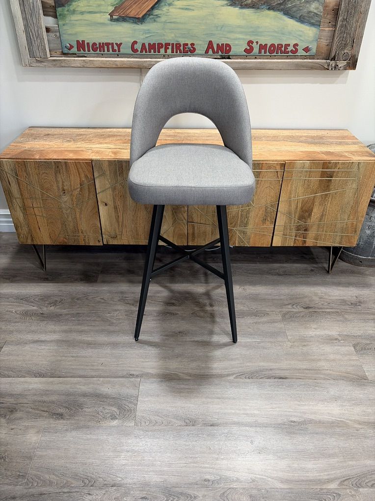 Gray Bar Stool