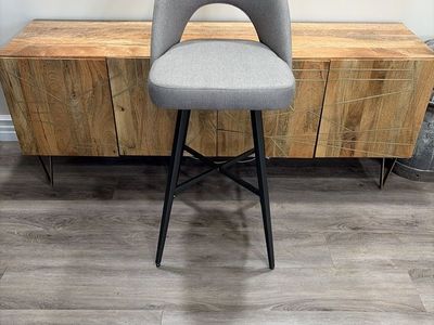 Gray Bar Stool