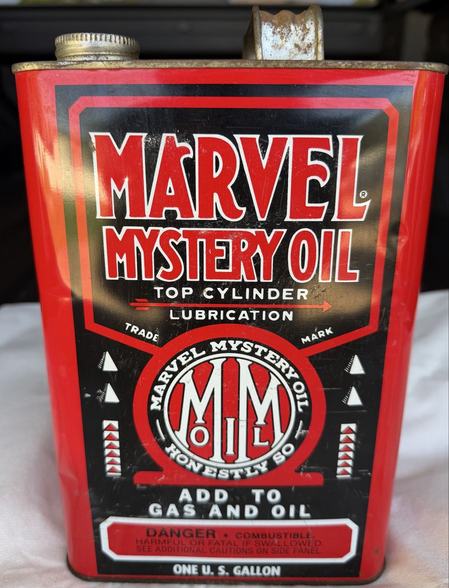 Vintage Marvel Mystery Oil 1 Gallon Metal Can Petroliana Collectible