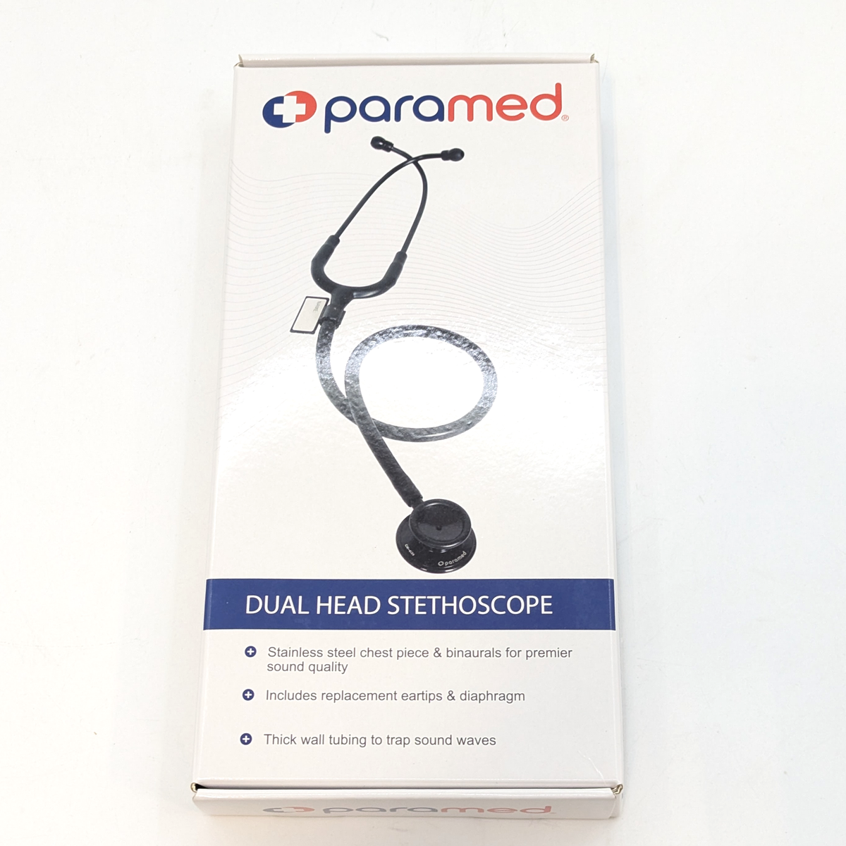 Paramed Dual Head Stainless Steel Stethoscope (CM-4136) | Black