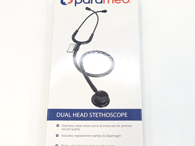 Paramed Dual Head Stainless Steel Stethoscope (CM-4136) | Black