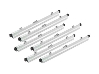 Hanging Clamps For Blueprint Storage Rack, 30"W, Silver, Pack of 6