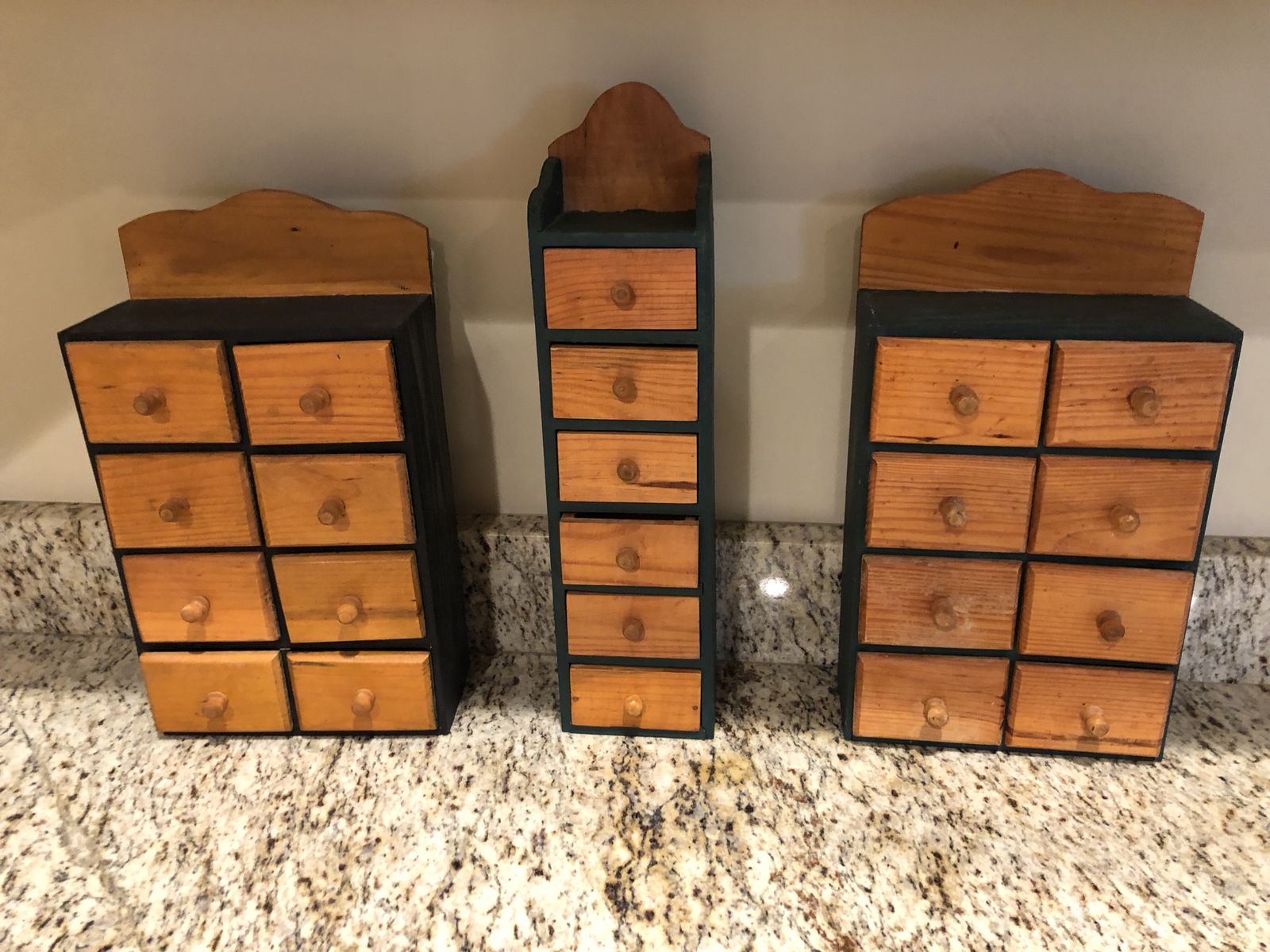 Decor of 3 Spice Drawer Units