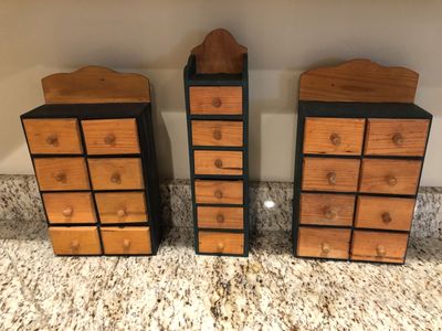Decor of 3 Spice Drawer Units