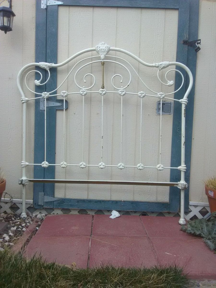 Wrought Iron Headboard & Footboard