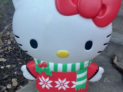 Hello Kitty chrismas Lights Blow Mold Decor