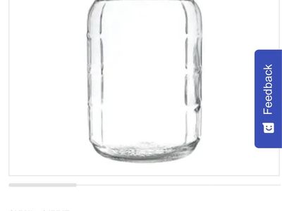 5 gallon clear glass