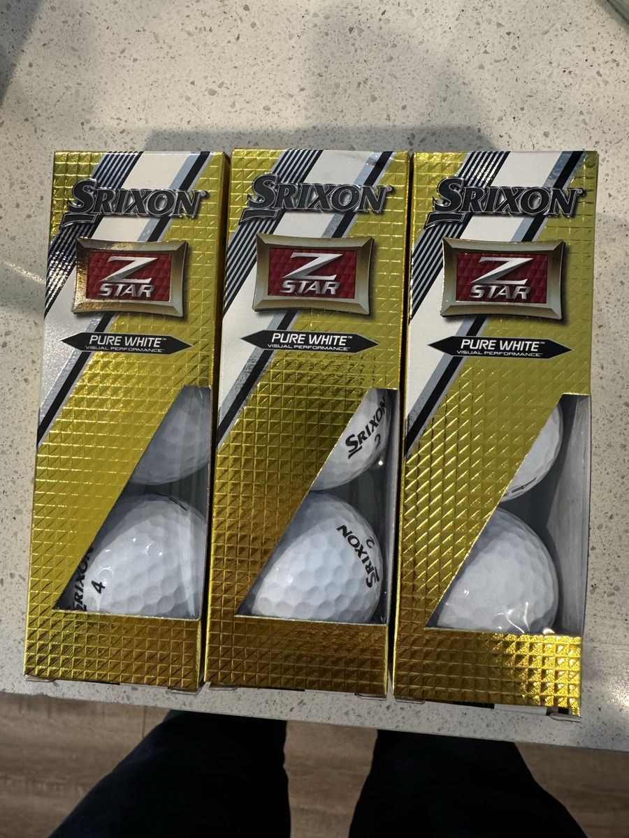 9 srixon z star pure white golf balls