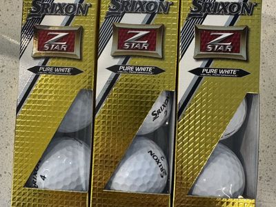 9 srixon z star pure white golf balls