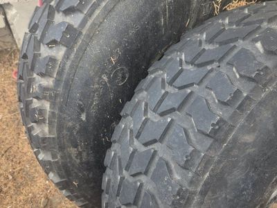 Set of Used SUV/Truck Wheels and Tires - Size 37x12.50R16.5