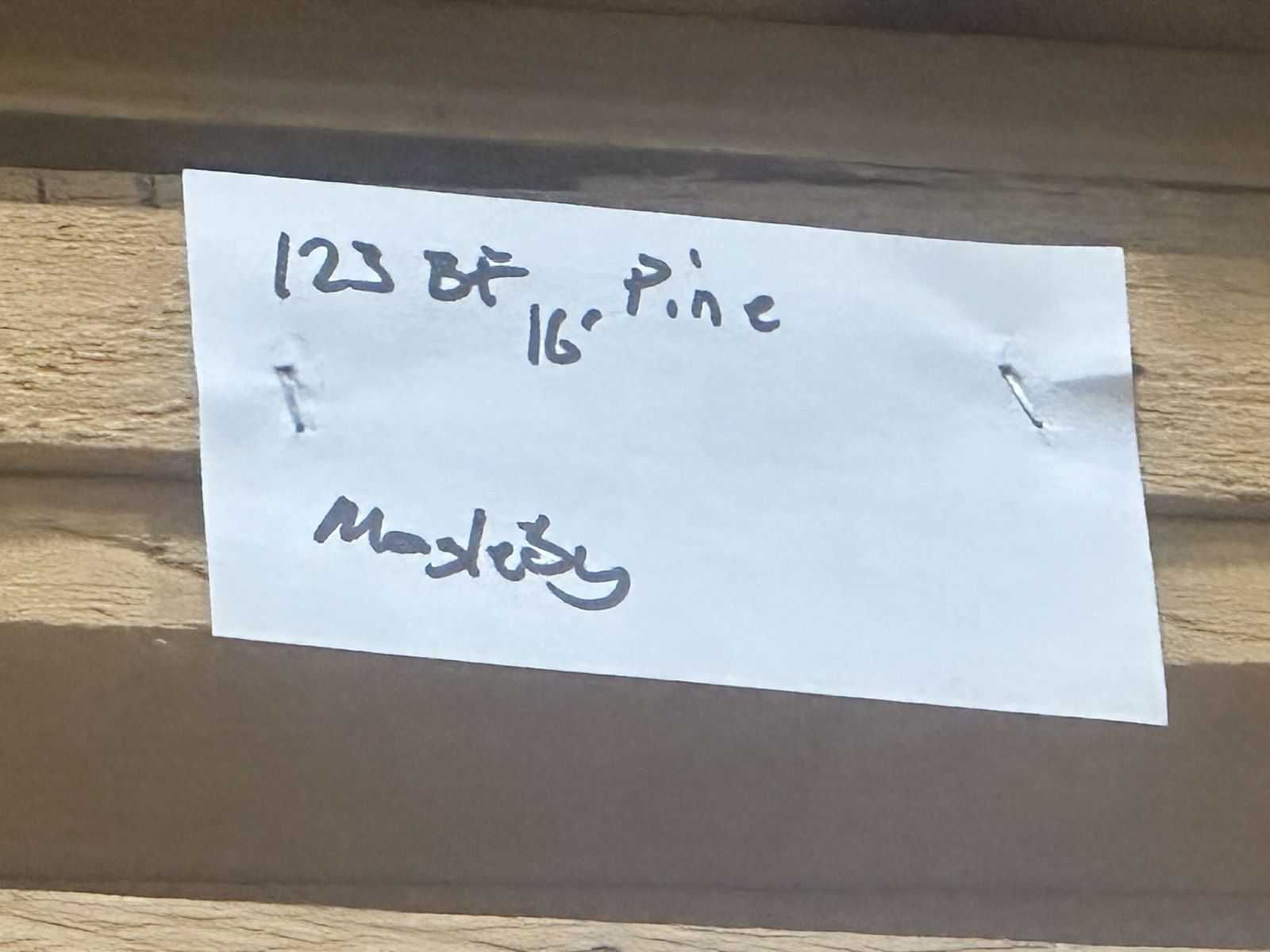 123 BF 16’ Pine Wood Boards Lum