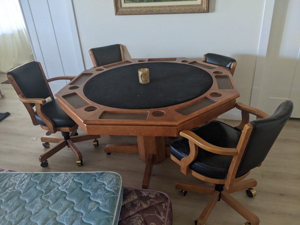 Poker Table, Reversible Top