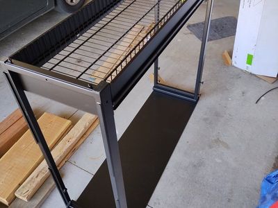 heavy duty Black Metal Wire Shelf Rack, Industrial Style Storage Unit