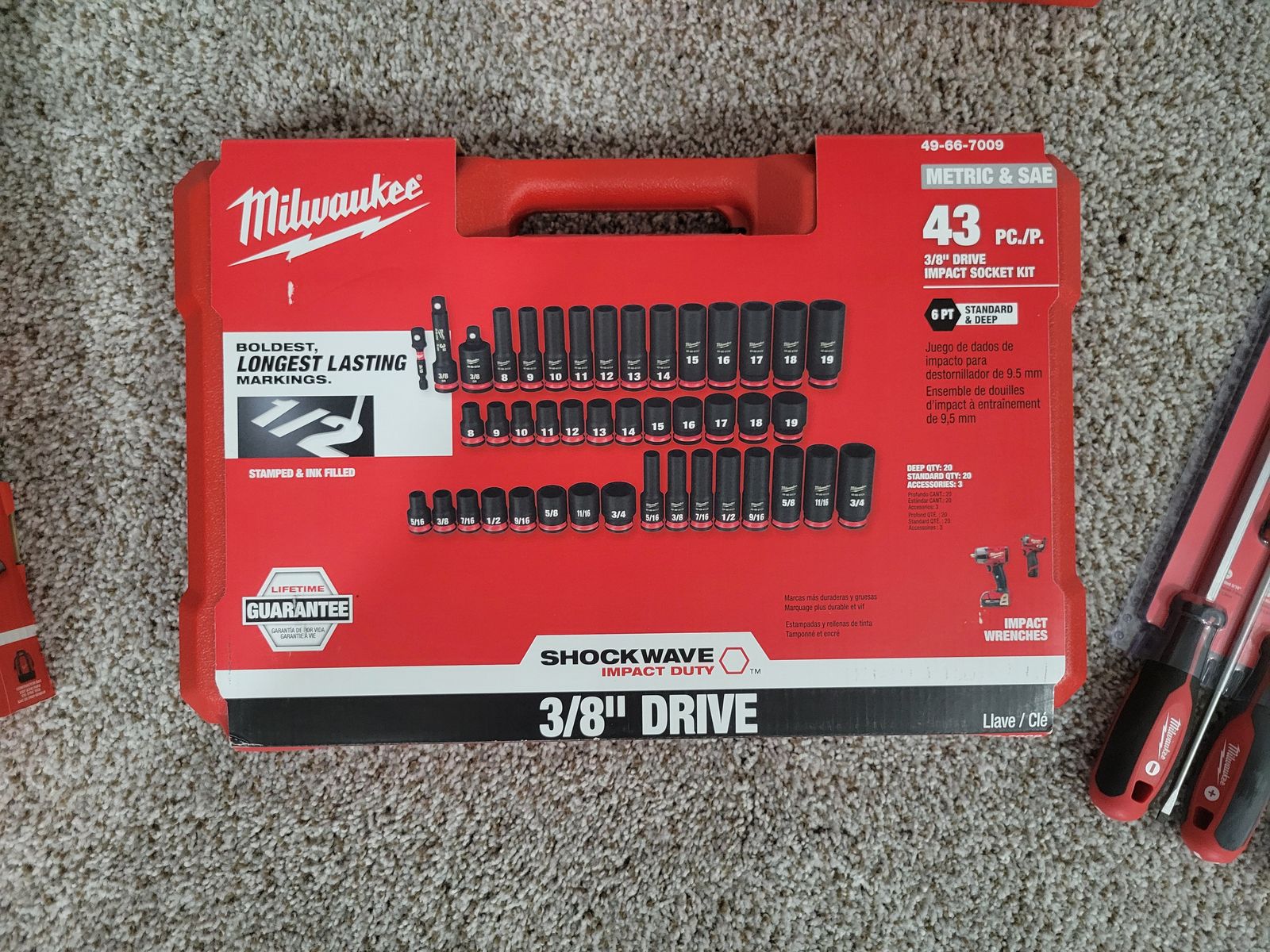 Milwaukee impact socket kit