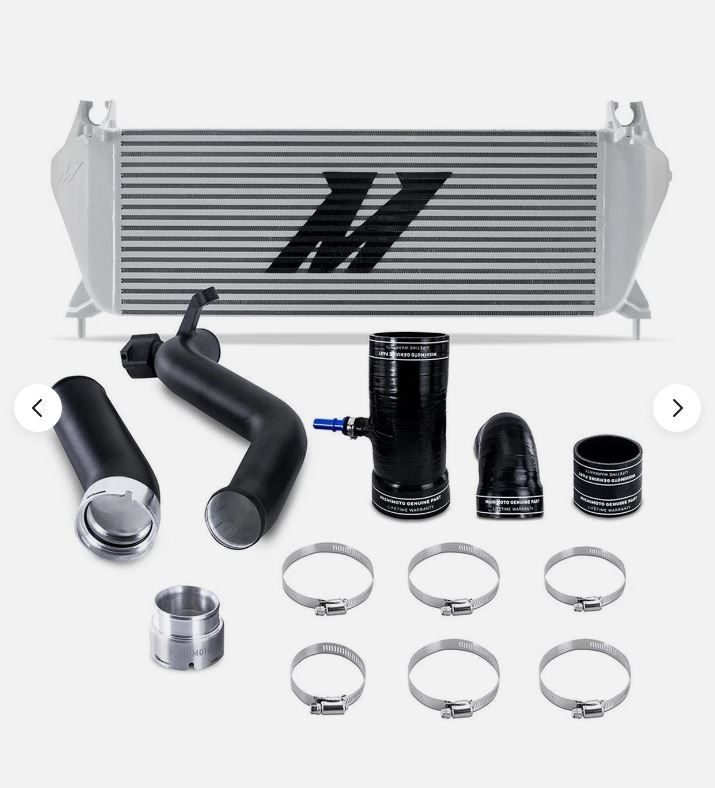 Mishimoto Intercooler Kit with Piping for 2019-2023 Ford Ranger 2.3L EcoBoost  Eco Boost (silver) MMINT-RGR-19KSLBK