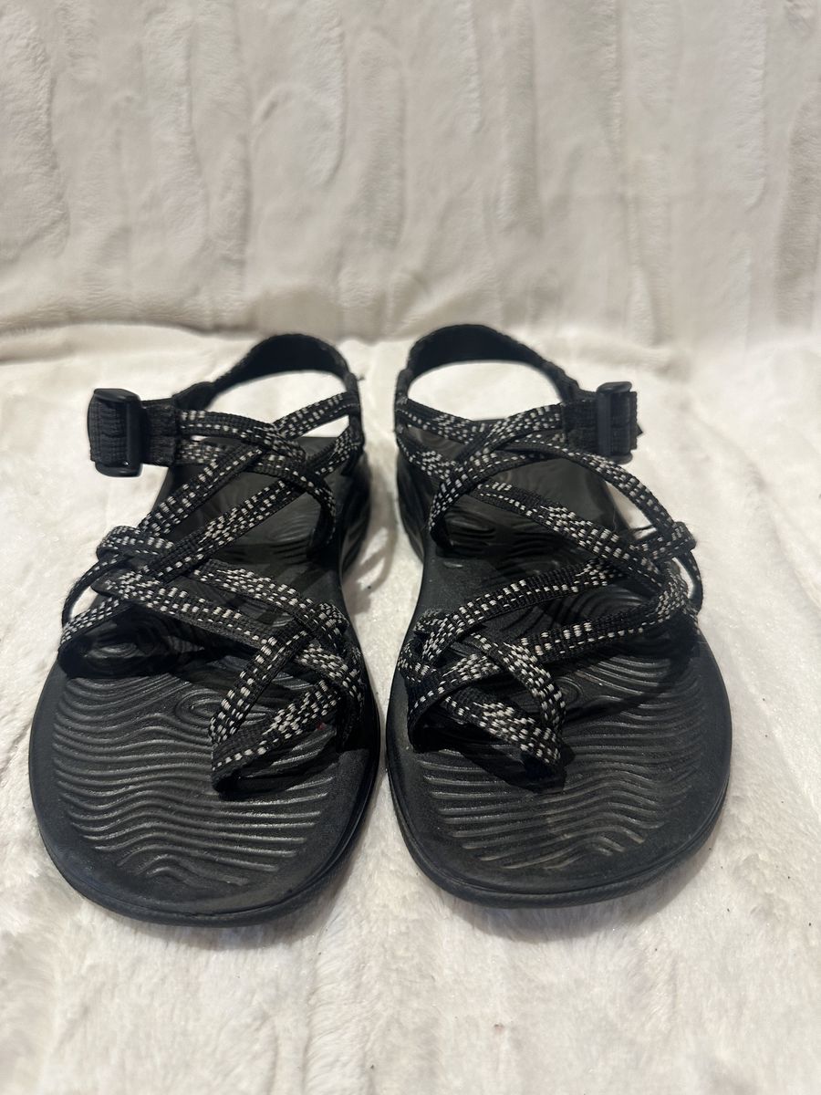 Chaco Women’s 7 Black/White Dots Hiking Sandals