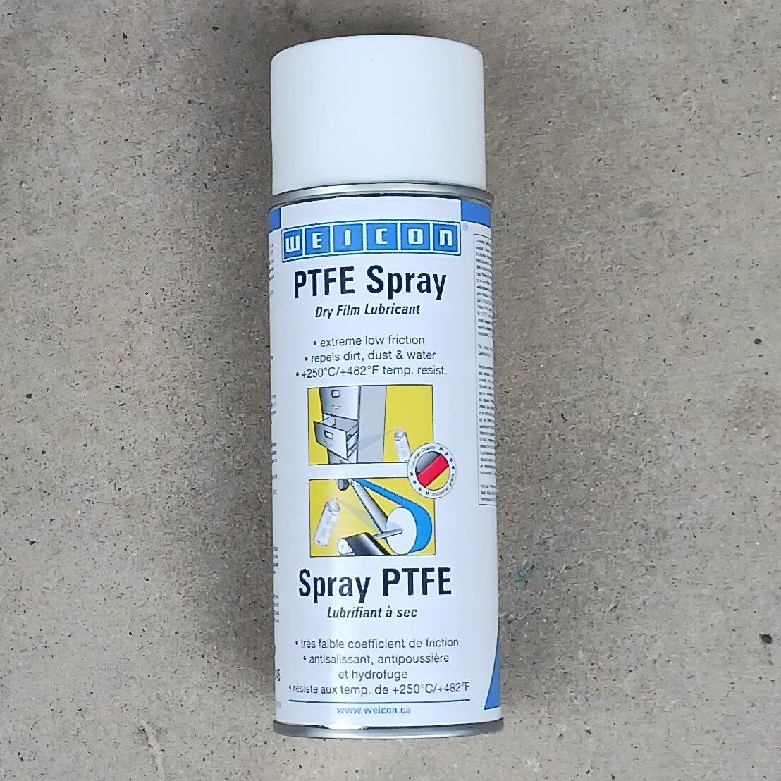 PTFE Spray dry film lubricant