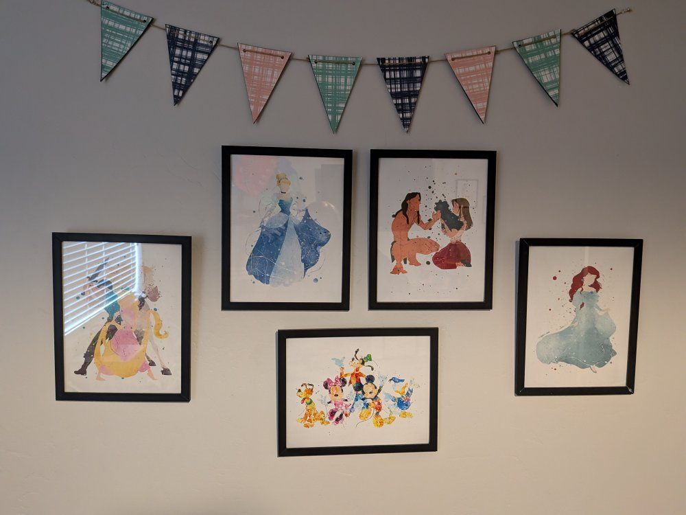 Disney Character Wall Hangings with Picture Frames!