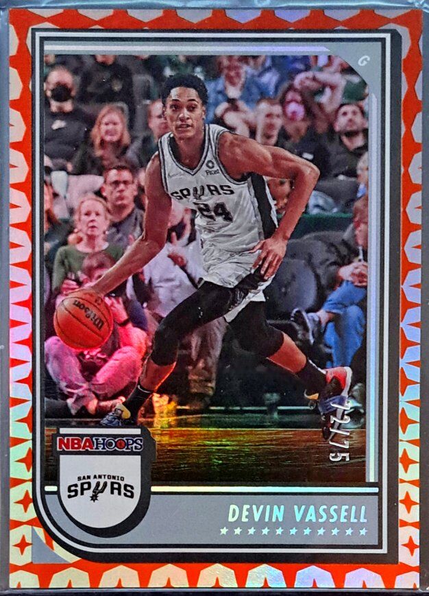 DEVIN VASSELL 2022 PANINI HOOPS GRAVITY PRIZM /75