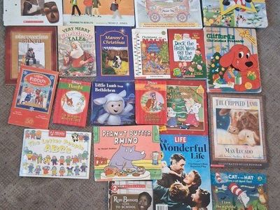 Large Lot of 20 Mixed Children's Books - Disney, Clifford, Christmas, A to Z Nigeria