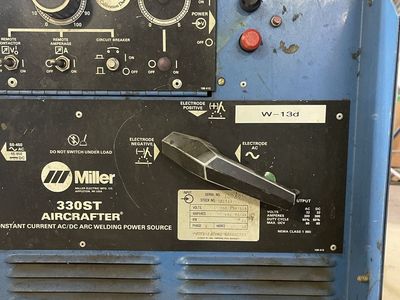 Miller 330ST Aircrafter TIG/Stick Welder