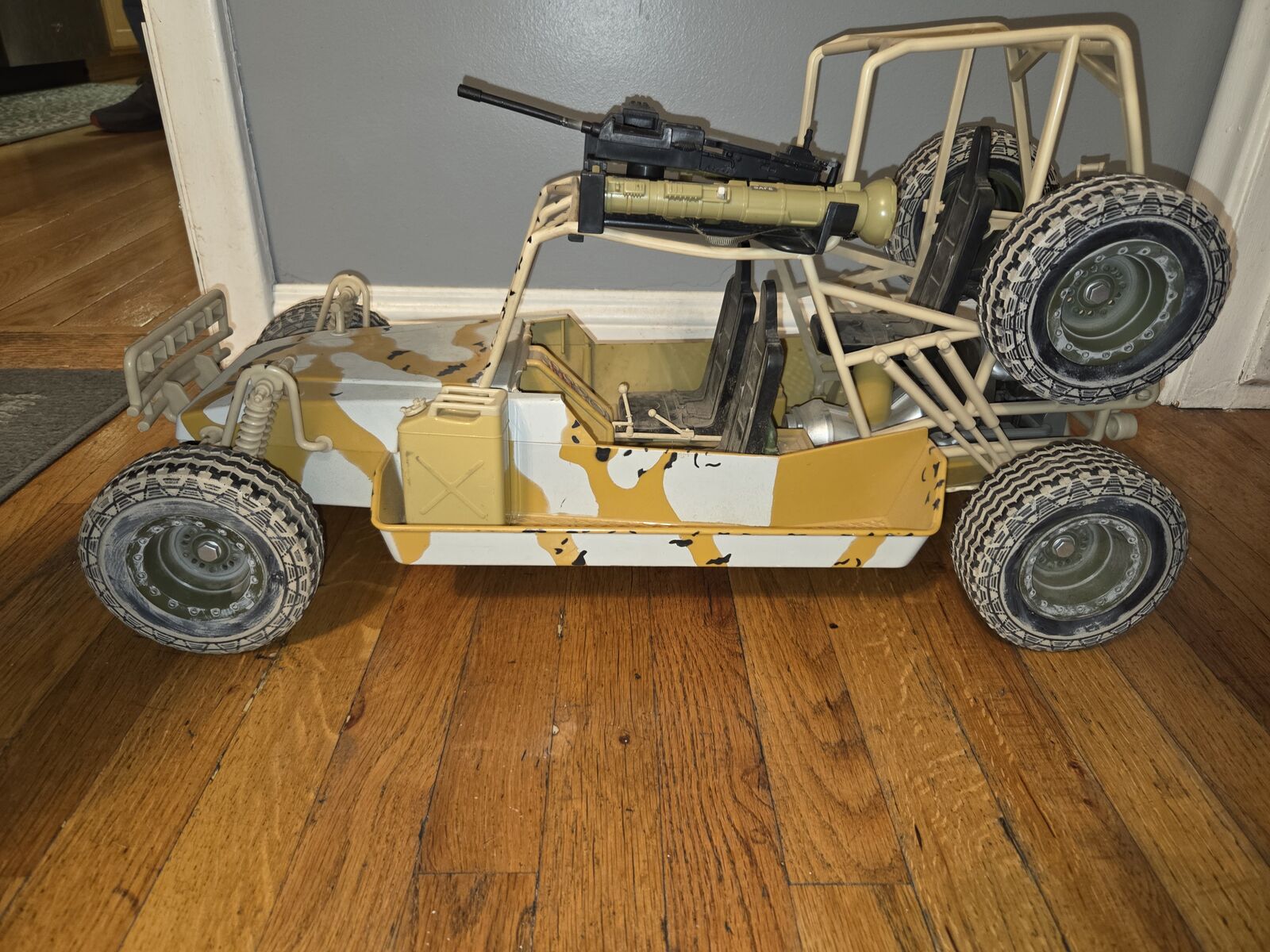 VTG 2000 Hasbro GI Joe Chenowth Tactical Desert Light Strike Camo Dune Buggy 23"