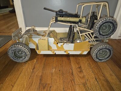 VTG 2000 Hasbro GI Joe Chenowth Tactical Desert Light Strike Camo Dune Buggy 23"