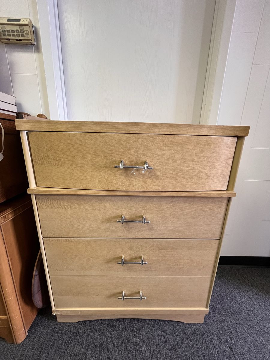 Dresser Blonde Light Color 4 Drawer Vintage Mid Century Chester