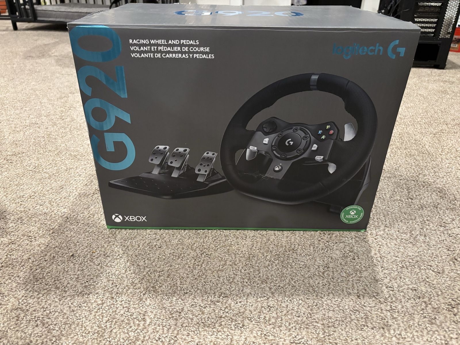 Logitech G920 steering wheel