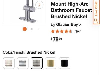 Brand new! Single Hole Single-Handle Deck Mount High-Arc Bathroom Faucet