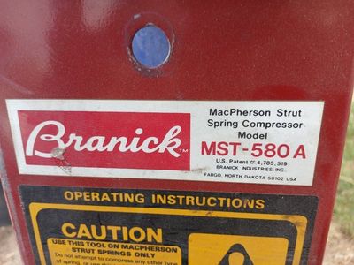 Branick MST 580 A MacPherson Strut Spring Compressor