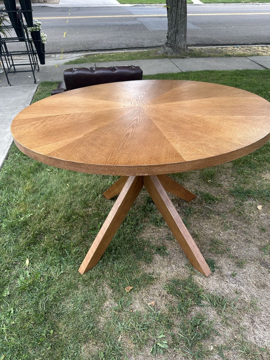 All wood table