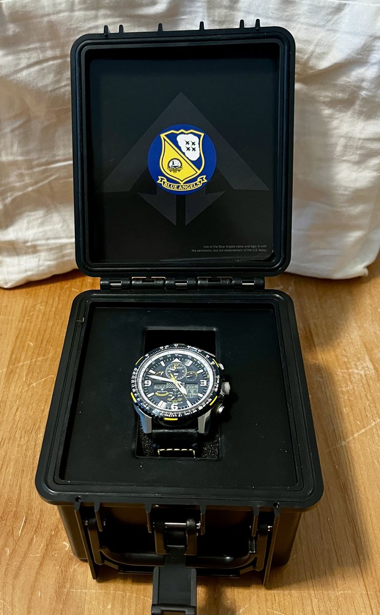 Citizen Promaster Skyhawk A-T "Blue Angels" (JY8078-01L) - Original strap in like new condition!