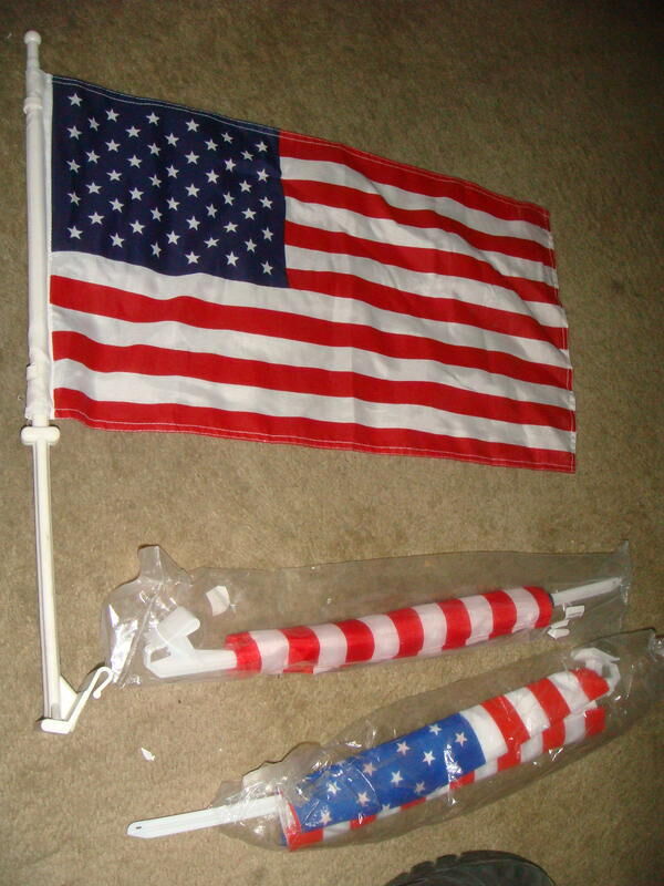 4TH OF JULY AMERICAN FLAG CAR window FLAG STARS AND STRIPES SHOW PRIDE FOR COUNTRY