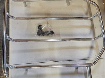 Chrome Harley Davidson Motorcycle Luggage Rack - (New in Box)