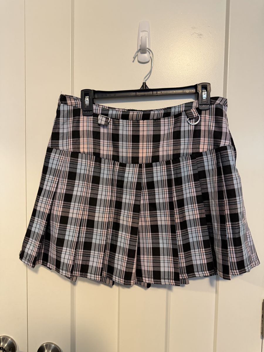 Hot Topic Pink and Blue Skirt