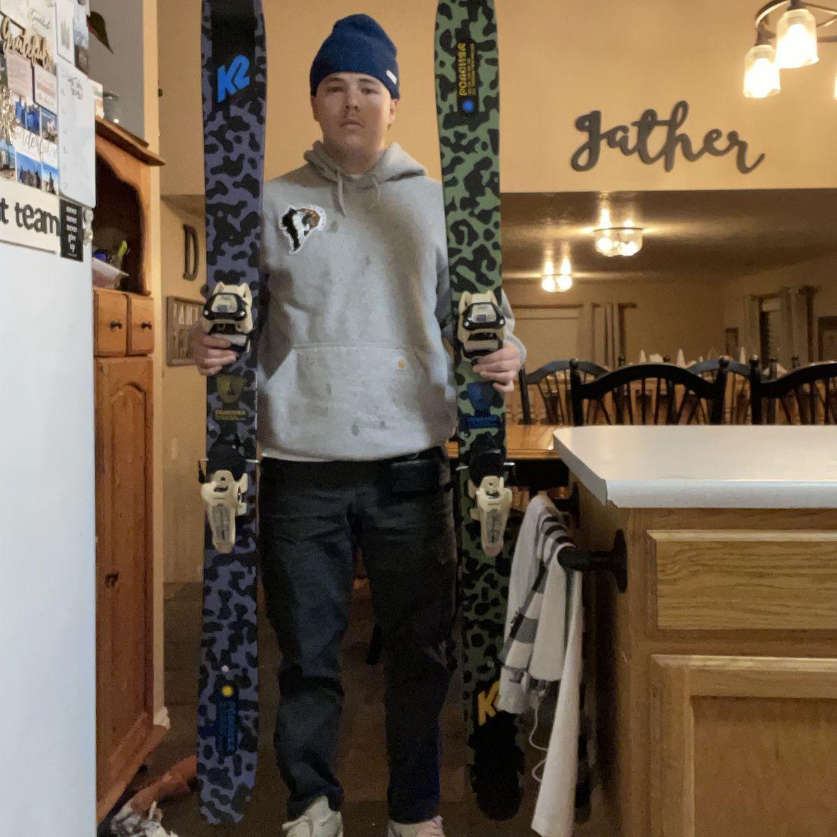 K2 Poacher Skiis 162 Length 98 Undwrfoot