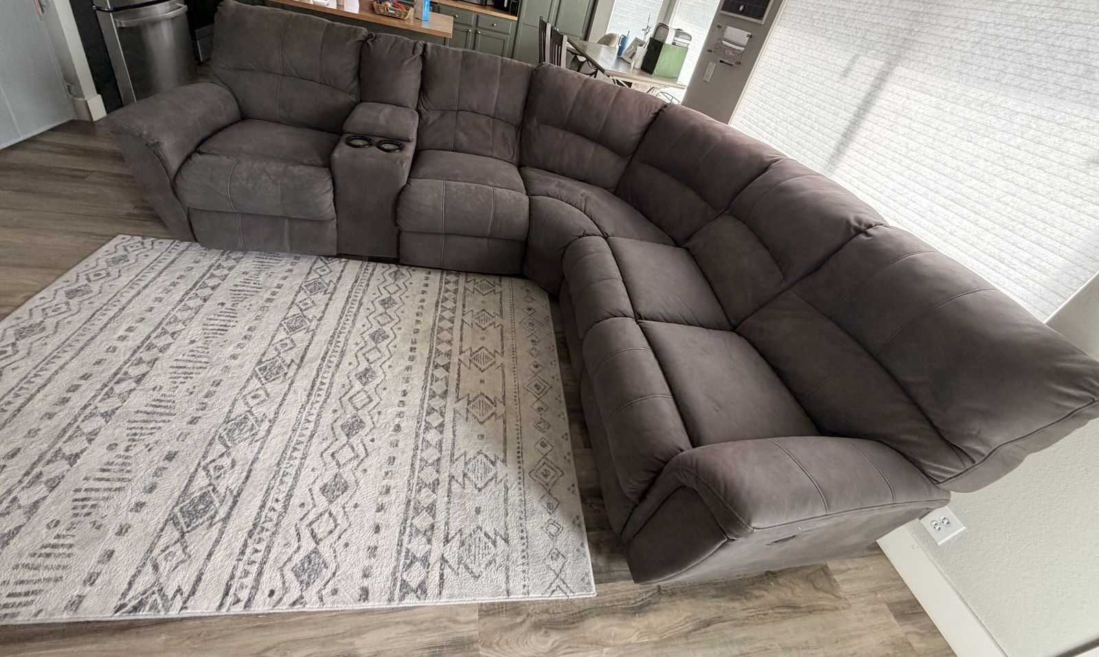 Theater Style Power Reclining Sectional