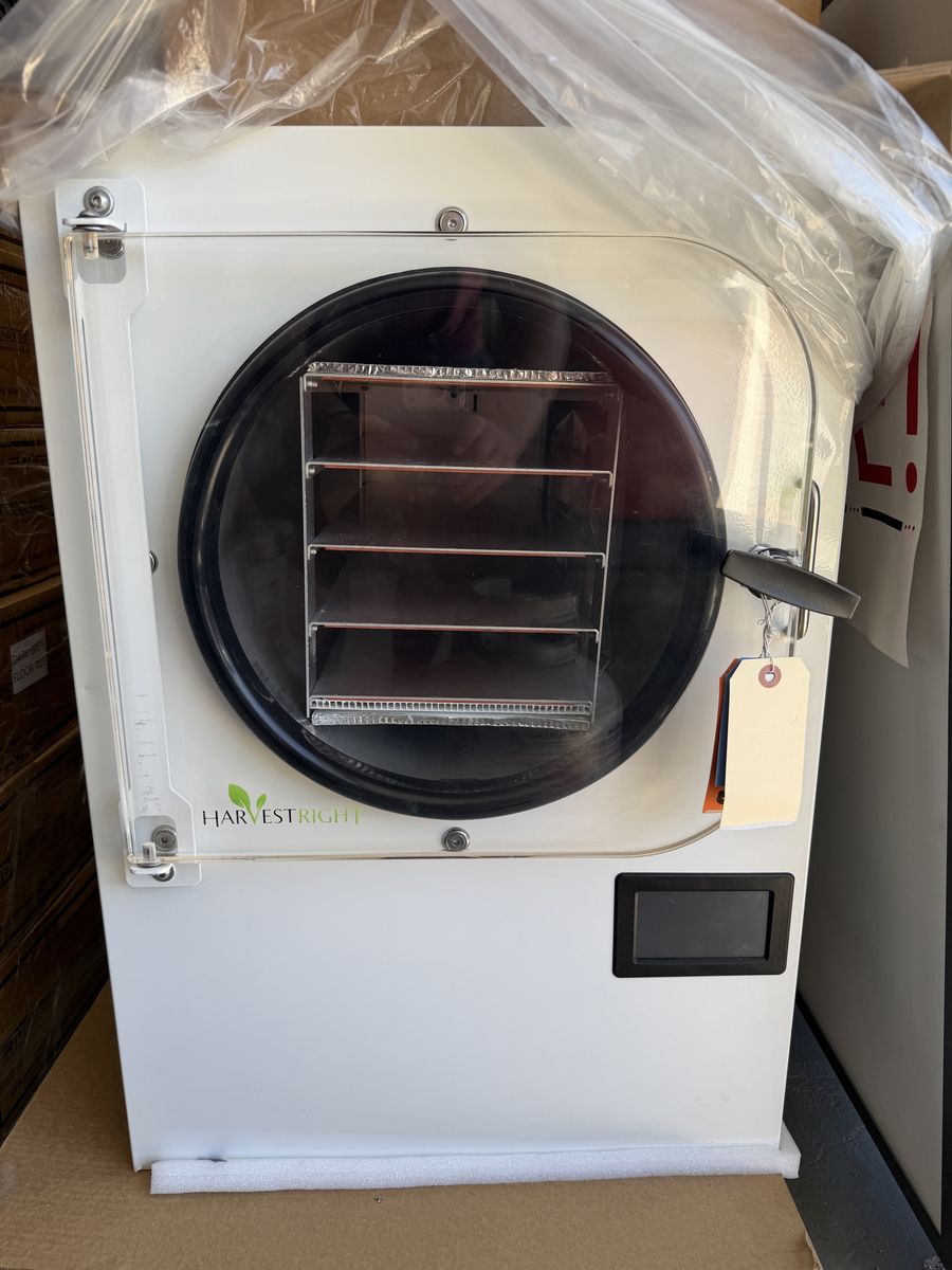 Harvest Right Home Freeze Dryer with tray and accessories. Needs a vacuum pump
