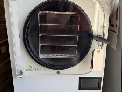 Harvest Right Home Freeze Dryer with tray and accessories. Needs a vacuum pump
