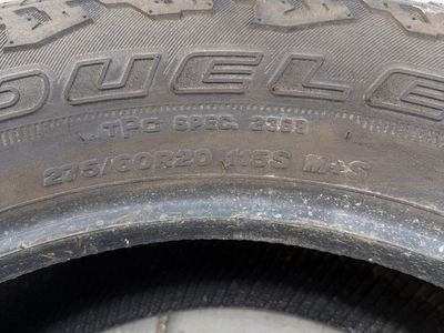 2-Bridgstone Dueler A/T Tires