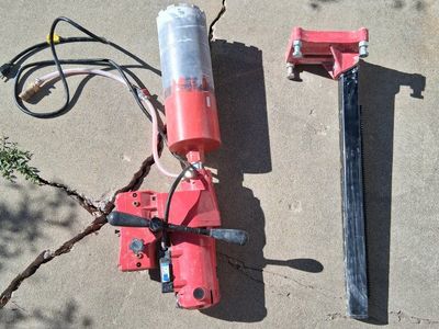 BLUEROCK Model 8Z1 CORE DRILL HIGH OUTPUT CONCRETE CORING DRILL
WITH WET CORING BITS 1"-8"