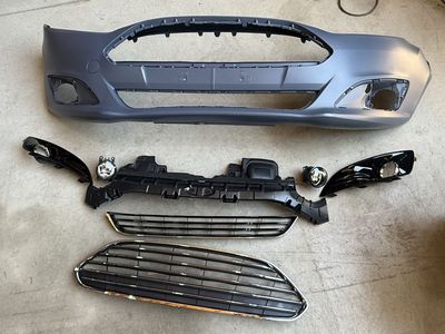 14-19 Ford Fiesta front bumper Facia kit with lights and grille