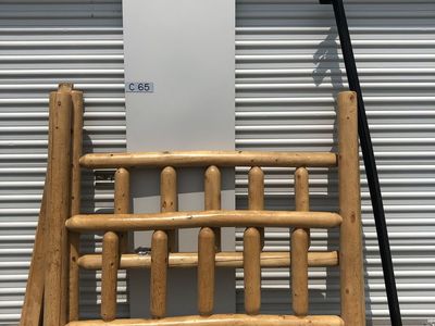 Wooden Log Style Bed Frame - Queen