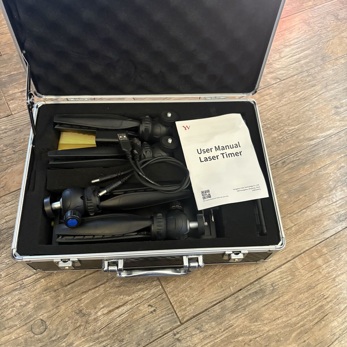 Wireless laser timer stopwatch