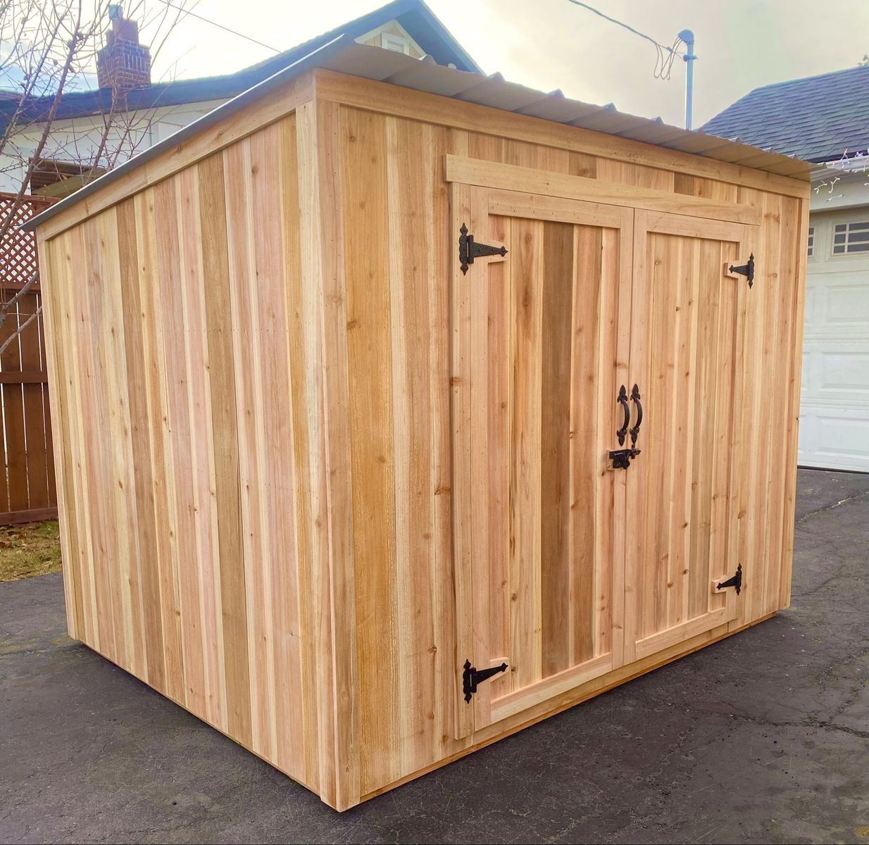 New Cedar Solid Wood Shed