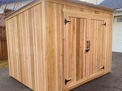 New Cedar Solid Wood Shed
