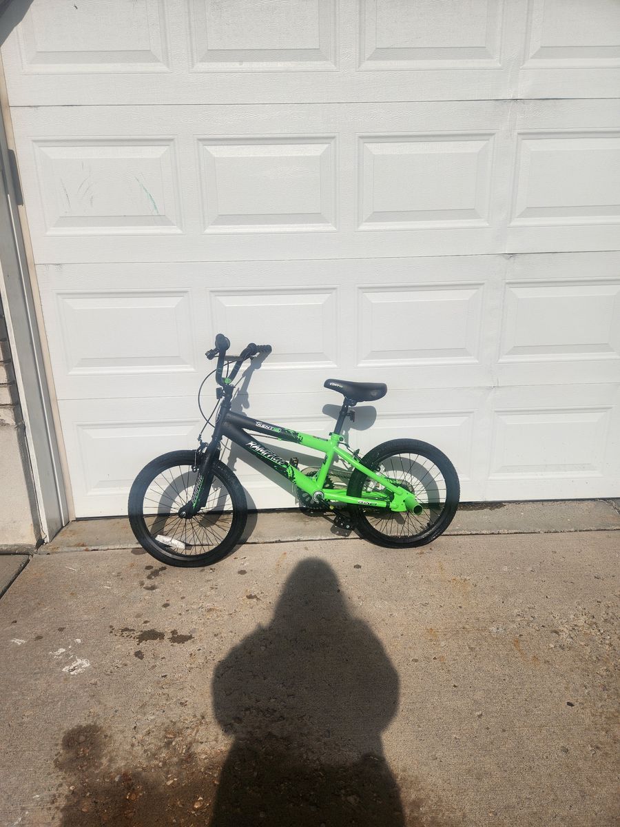 Boys Green Bike