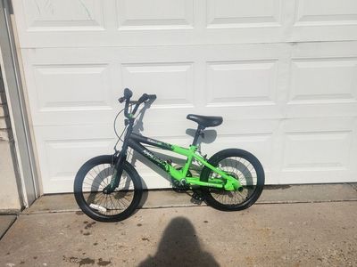 Boys Green Bike